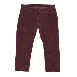 Patagonia Worn Wear Corduroy Burgundy Capri Pants Size 32